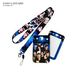 ST RAYKID S Long Lanyard Acrylic Pendant With Plastic Pull-Tab Card Holder, Student ID/Access Card Case With Transparent Window, Fashion Lanyard, Suitable For SKZ Concert Gifts - Multicolor - View 6