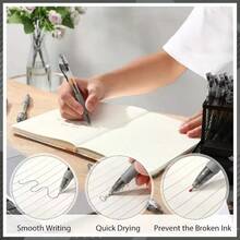 22pcs Large Capacity Ballpoint Pen Set, Blue Ink, Comfortable Grip Quick-Drying, [2pcs Pens + 20pcs Refills] 0.5mm Fine Tip, Smooth Writing, Ideal For Note-Taking And Writing, Perfect For Office And Study, Great Gift For Birthday, Christmas, Halloween, Valentine's Day, New Year, Friends, And Easter - 22pcs - View 5