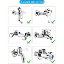 1pc Adjustable Elevated Faucet Decorative Cover, Shower Faucet Accessory, Kitchen/Bathroom Tap Decor - Multicolor - View 12