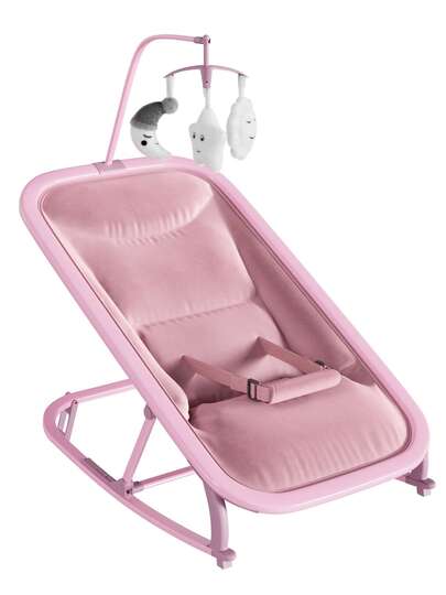 Gaderth 2-In-1 Baby Bouncer & Rocker Seat, 3-Position Reclining, Portable & Foldable Design, Machine-Washable Seat Pad, Lightweight Aluminum Frame, For Newborns & Infants 0-12 Months