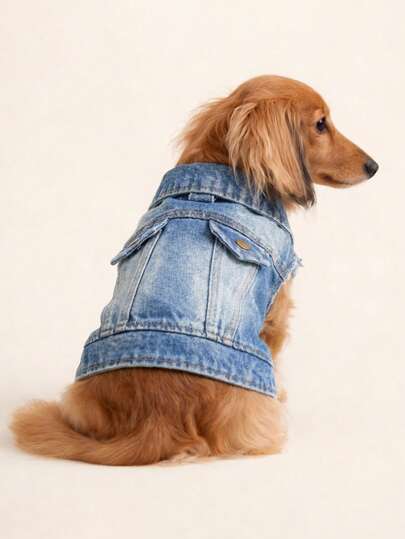 PETCIRCLE 1pc Pet Clothes, Dog/Cat Outfit, Stylish & Cute Comfortable Apparel For Small Dogs & Puppies