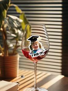 Personalized Graduation Stickers, Custom Stickers, Custom Graduation Gifts, Party Decorations, Self-Adhesive, Suitable For Couples, Friends, Men, Women, Restaurant Decor - Multicolor - View 4