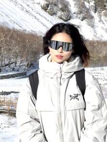 Mountaineering Snow Goggles For Men And Women, Outdoor Cycling Windproof Climbing Hiking Snow Mountain Skiing Goggles - 黑框水銀 - 查看 2