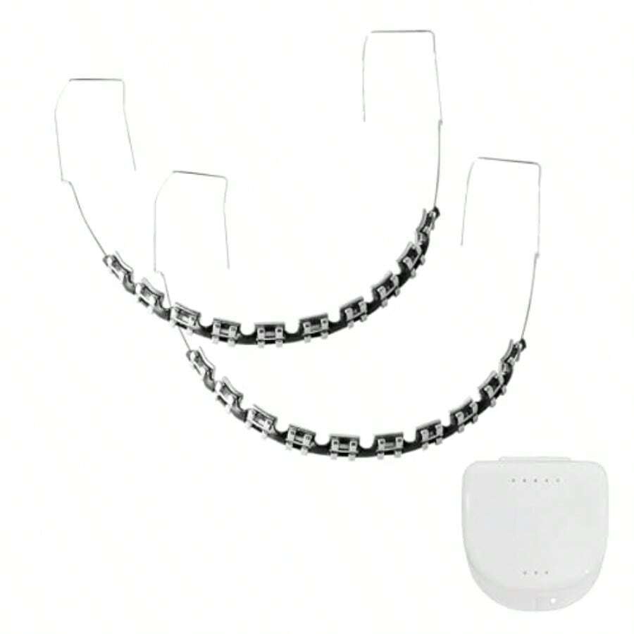 Fake Braces Temporary Cl On Teet Wit S And Wire Temporary Braces Suitable  Ortists To Explain And Practice  Dental Students - S Falsos Para Dientes Black - 黑色 - 查看 1