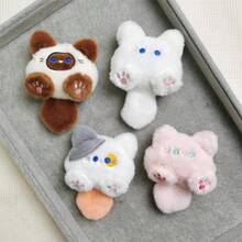 Divertido y Colgante de Peluche de Gato para Mochila de Niña, Colgante para Bolso de Pareja, Llavero Decorativo, Regalo - MR-YSK-Mao-3 - Ver 1
