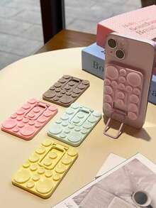 Giá đỡ điện thoại silicon 17 giác hút, kèm khung kim loại và lớp keo dán, thích hợp sử dụng khi trang điểm, xem video, văn phòng, tập thể dục, tắm, trên xe hơi và nhà bếp. - Nhiều màu - Xem 3