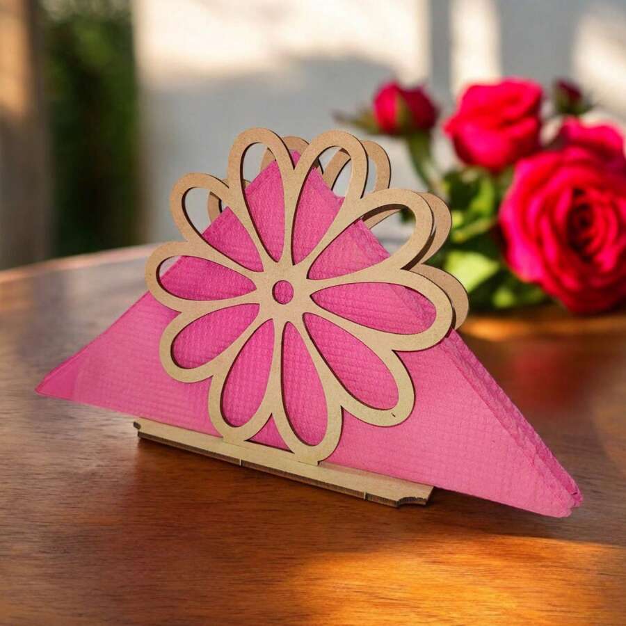Napkin Holders - 抽象花卉 1004 - 查看 1