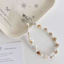 一套夏季海滩DIY手工青铜贝壳新款多款式手机壳、斜挎链、腕带、珍珠吊坠 - 彩色 - 查看 7