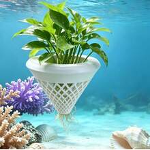 Aquarium Floating Planting Basket, Hydroponics Aquatic Plant Planting Basket, Small Aquatic Plant Landscaping Tool, Anti-Fish Nibble - A - View 4