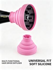 Diffuser Rambut Silikon Lipat untuk Salon, Diffuser Pengeriting Rambut Multi-Warna, Cocok untuk Penataan Rambut di Rumah/Perjalanan, Cocok untuk Wanita Elegan/Pecinta Rambut/Hadiah Hari Valentine - 1 barang - View 10