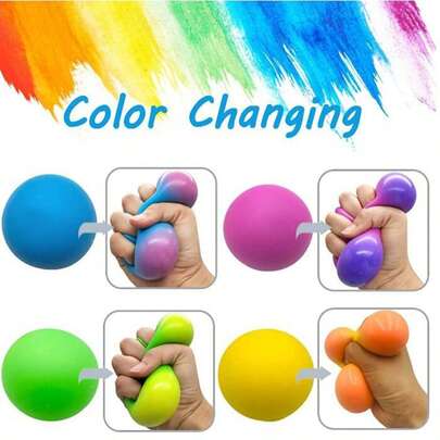 1/4pcs Random Color Squeeze Stress Relief Ball Toy, Suitable For Birthday/Holiday/Couples/Christmas Gift, Gamer Couples Elegant Gift, Squeeze Toy, Stress Relief Essential/Stress Relief Toy - Soft Interesting Toy - Decompression Toy - Plush Toy - Travel Toy - Classroom Decompression Toy - Mini Bathroom Toy - Christmas Stationery Stress Ball, Birthday Gift, Perfect Gift, Easter Gift, Christmas Gift, Halloween Gift, Christmas Eve Gift