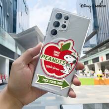 Ốp lưng điện thoại từ tính trong suốt hình Snoopy Nông trại táo MINISO cho Samsung S26 Ultra/S26 Edge/S26 Plus/S26/S25 Ultra/S25 Plus/S25/S25FE/S25Edge/S24Ultra/S24Plus/S24/S24FE/S23FE/S23Ultra/S23Plus/S23/S22Ultra/S22Plus/S22/A15/A16/A17/A35/A36/A37/A54/A55/A56/A57 Quà tặng Giáng sinh cho bạn gái - Trong sáng - Xem 4