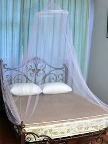 Mosquiteiro para berço/cama infantil com estrelas que brilham no escuro (1 unidade), mosquiteiro suspenso para berço, dossel para cama infantil, estilo princesa branca, adequado para camas de 1,5 m, para uso diário. - Multicolorido - Ver 14