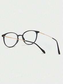 1 Mrs. Fu's Round PC Frame Metal Leg Simple Flat Mirr - Black - View 3