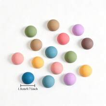 5pcs/10pcs/15pcs Morandi Color Round Refrigerator Magnets, Resin Matte Solid Color Fridge Magnets, Personalized Fridge Magnets, Kitchen Decor, Home Decor, Room Decor, Birthday Gift, Funny Gift - Multicolor - View 5
