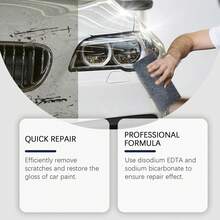 Homonth No Need To Visit 4S Store, No Painting Required! Nano-Tech, One Wipe Removes Light Scratches, Swirl Marks, Car Wash Scratches, Oxidation, Universal For All Car Colors, Polishing + Protection All-In-One, Portable For Home Use, Save Money And Time, Your Car Instantly Looks Like New! - Liquid - View 4