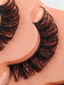 5 Pairs Classic Hybrid Volume Lashes New Arrival Wispy D Curl Short Russian Strip Lashes Makeup False Eyelashes,Fake Lashes,Individual Lashes,Cluster Eyelashes - View 4