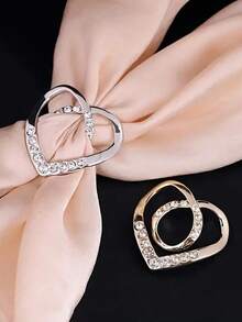 8 piezas Clips de anillo de bufanda - Clips de corbata de camiseta Ropa Esquina anudada Botón para mujeres Moda Metal Redondo Círculo Camisa Clip Hebilla, Mujeres Ropa Cinturón de cintura Clips Apretador, Moda Metal Redondo Círculo Camisa Clips Soporte de envoltura - Hebilla de cintura - Ver 3