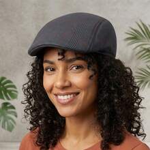 Men's And Women's Premium Vintage Plaid Italian Beret Hat For Autumn And Winter - 深灰色 - 查看 2