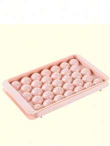 1pc 33-Cavity Blue Ice Ball Mold With Lid, Suitable For Freezer Tray To Make Cocktail Ice Balls, Ice Cube Tray, Ice Cube Mold, Summer - Multicolor - View 10