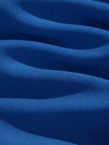 Teens/Boys' Solid Color Loose Fit Casual Shorts, Brand Loose Sports Shorts, Suitable For Summer Wear - Blue - View 4