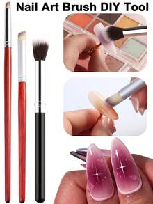 Bộ cọ vẽ móng nghệ thuật ombre, bút vẽ móng nghệ thuật gradient, cọ tán màu, dụng cụ làm móng DIY, vật tư làm móng. - Nhiều màu - Xem 1