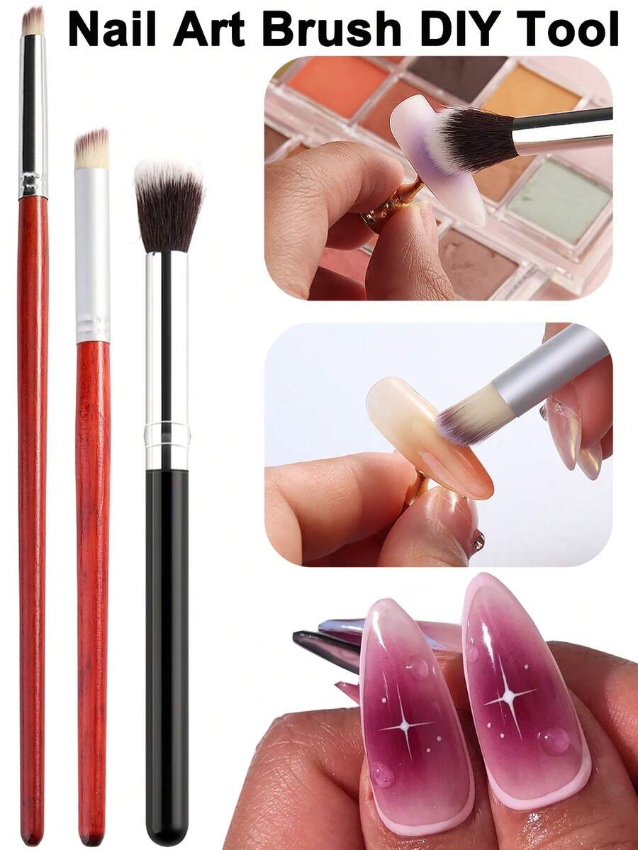 Bộ cọ vẽ móng nghệ thuật ombre, bút vẽ móng nghệ thuật gradient, cọ tán màu, dụng cụ làm móng DIY, vật tư làm móng. - Nhiều màu - Xem 1
