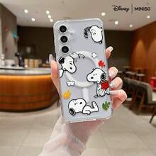 Ốp lưng điện thoại từ tính trong suốt hình Snoopy mùa thu MINISO dành cho Samsung S26 Ultra/S26 Edge/S26 Plus/S26/S25 Ultra/S25 Plus/S25/S25FE/S25Edge/S24Ultra/S24Plus/S24/S24FE/S23FE/S23Ultra/S23Plus/S23/S22Ultra/S22Plus/S22/A15/A16/A17/A35/A36/A37/A54/A55/A56/A57 Quà tặng Giáng sinh cho bạn gái - Trong sáng - Xem 2