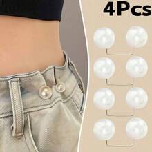 2pcs Pearl Denim Ankle Clips, Chest Concealer Pins, Non-Slip Shoe Clips, Pants Length Adjusters - Multicolor - View 15