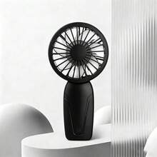 1个男女通用纯色简约设计便携迷你手持风扇，7叶制冷风扇，USB充电，适合夏季户外旅行、海滩、运动、办公室、学校、泳池派对、日常使用 - 彩色 - 查看 2