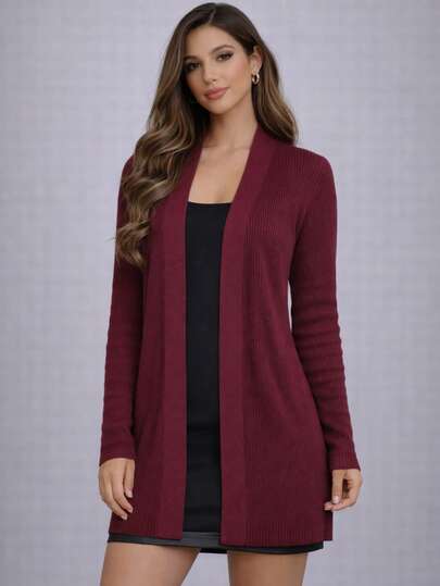 Cardigan Feminino Tricô Inverno Casaco Casual Blusa de Frio