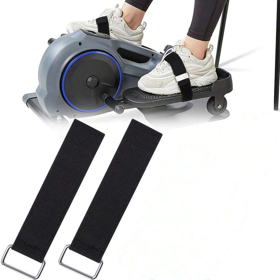 2pcs Foot Pedals, Suitable For Oval Pedal Board Under Desk, Elderly Foot Pedal Fitness Equipment, Home Workout Accessory - 2pcs Foot Pedal Belt - View 1