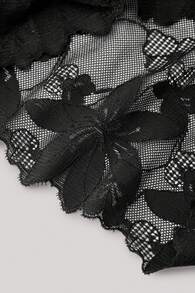 Hourtrue Quần lót ren gợi cảm cho nữ, quần đùi nam thoáng khí và đơn giản lãng mạn cho nữ, 1 chiếc đồ lót - màu đen - Xem 3