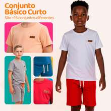 4-Piece Assorted Children's Summer Outfit For Boys - 2 Sets - Includes 2 T-Shirts + 2 Shorts - Nền tảng - Xem 2