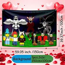 Roblox 1pc 99 Nights In Forest Theme Party Backdrop Banner, Game Party Birthday Party Backdrop, Holiday Gathering Decoration, Carnival, Festival, Celebration Event, Party Decor, Create Event Atmosphere - ROBLO 99 Nights Background - View 6