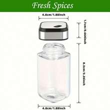 Premium Glass Oil And Vinegar Bottle Set, Includes Salt And Pepper Shakers - With Marble Patterned Base, Suitable For Kitchen And Dining Room. 150ml And 2 X 100ml Bottles. - Multicolor - View 4
