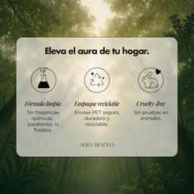 Jabón Líquido para Manos con Aceites Esenciales 100% puros: Té Limón, Romero + Aloe Vera |   Sin Fragancias Artificiales, Parabenos ni Ftalatos |   Jabón de Manos AURA BENDITA (500ml, Limonero) - Calma del bosque - Ver 6