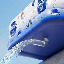 Large Family Inflatable Swimming Pool - 3-Layer Structure, PVC Material, Easy To Install, Foldable For Storage, Suitable For Outdoor Yard Bathing And Entertainment In Summer - A - View 4