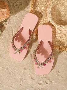 Evertop Surf Women's Sandals Black Soft Sole Comfortable Beach Summer Vacation - Pink - View 6
