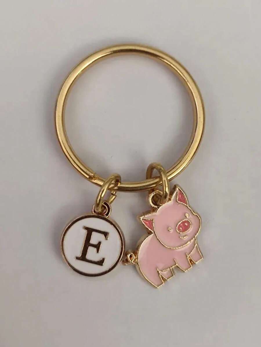 Personalized Pig Keychain, Gift For Men And Women, Back To School Gift