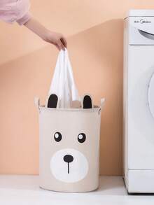 1 chiếc giỏ đựng đồ giặt hình tai hoạt hình kiểu Bắc Âu, hộp đựng đồ chơi - xô tai - Xem 8