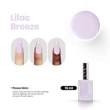 Beetles 15ml Purple Nail Polish 1Pcs - Light Purple Romantic Lilac Fast Drying & Long Lasting Nail Polish For Nail Salon-Quality Results - 丁香微風 - 查看 5