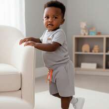 Assorted 4-Piece Baby Boy Clothing Set (2 T-Shirts + 2 Shorts) 2-Piece Baby Outfit Set - 極簡主義者 - 查看 7