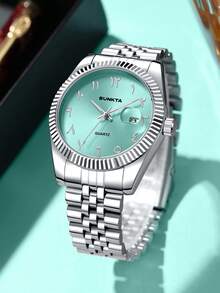 SUNKTA LIGE Men Watch Top Brand Stainless Steel Watches For Men Sport Date Waterproof Quartz Watches Men Chronograph - Silver - View 9