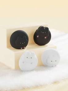 4 chiếc nắp silicon mềm cho cần điều khiển tương thích với - Hình mèo con đen trắng - Xem 2