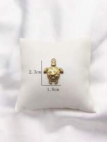 1件套时尚百搭18K镀金不锈钢海洋生物主题吊坠套装（包含太阳花贝壳、螺旋、鱼尾罗盘设计），夏季海滩度假项链、手链、DIY珠宝配件 - 金黃色 - 查看 19