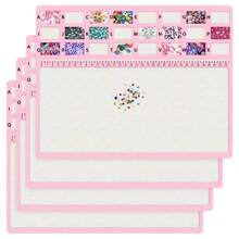 KLONKEE Bead Mat, Large Rectangular Felt Bead Mat, Soft And Perfectly Stable, Flocked Surface, Felt Bead Design Board With Centimeter Letter Scale Bead Tray Bead Mat, Independent Grid, Convenient And Practical, Used For Jewelry Making, Beads And Craft Bead Mat Products - Multicolor - View 10