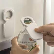 1 cái dụng cụ mở nắp chai đa năng 5 trong 1/3 trong 1 bằng thép không gỉ, dụng cụ mở nắp chai từ tính, nam châm dán tủ lạnh, dụng cụ mở nắp chai bia, chai nước ngọt, lọ, dụng cụ vặn nắp, được thiết kế dành cho người già và người có tay yếu. - trắng - Xem 7
