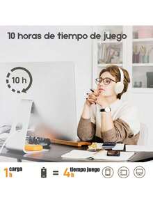 Audifonos Bluetooth Inalambrico Diadema P2961 Auriculare Bluetooth 5.4 Soporte TF-Card Para Todos Los Teléfonos PC Con Micrófono - Ver 4