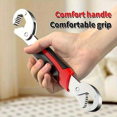 1pc Multi-Function Wrench, Pipe Pliers, Quick Wrench, Bathroom Wrench, Adjustable Wrench, Universal Multi-Function Wrench, Wide Mouth Wrench